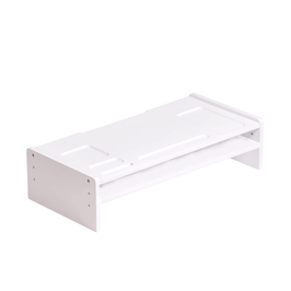 Suport monitor Elaro, cu raft, alb, 52.2 x 25 x 13 cm, 1C