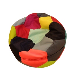 Fotoliu puf Telstar XL, material textil impermeabil, multicolor, D60 cm