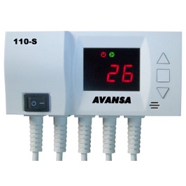 Controler pompa panou solar Avansa 110 - S, 2 W, 230 V, 145 x 70 x 40 mm