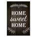 Tablou PT1432, Home sweet home, canvas + sasiu brad, 80 x 60 cm