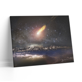 Tablou canvas Cometa spre Pamant, CT0311, Picma, standard, panza + sasiu lemn, 60 x 90 cm
