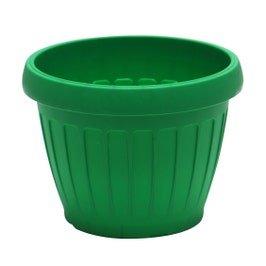 Ghiveci din plastic Dalia, verde, D 20 cm