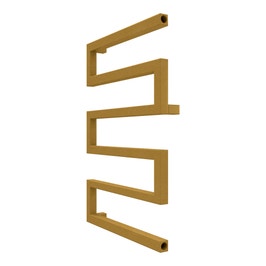 Calorifer vertical, decorativ, living, Radox Serpentine, drept, auriu, 500 x 730 mm, accesorii incluse